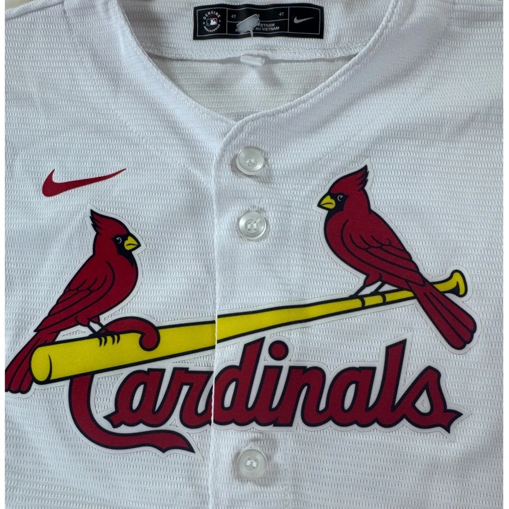 Nike‎ St Louis Cardinals Nolan Arenado 28 Toddler Baseball Jersey White 4T